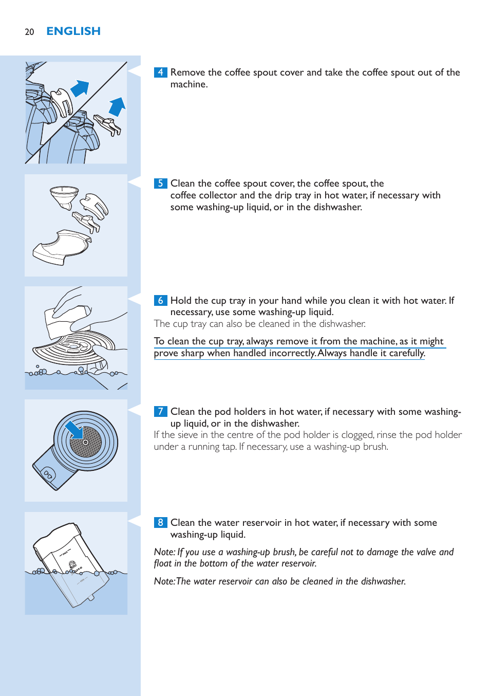 Philips SENSEO® Latte Select Kaffeepadmaschine User Manual | Page 20 / 102