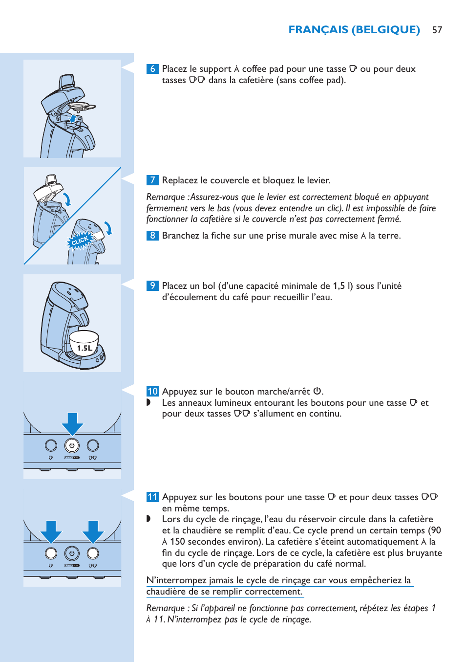 Philips SENSEO® Latte Select Kaffeepadmaschine User Manual | Page 57 / 102