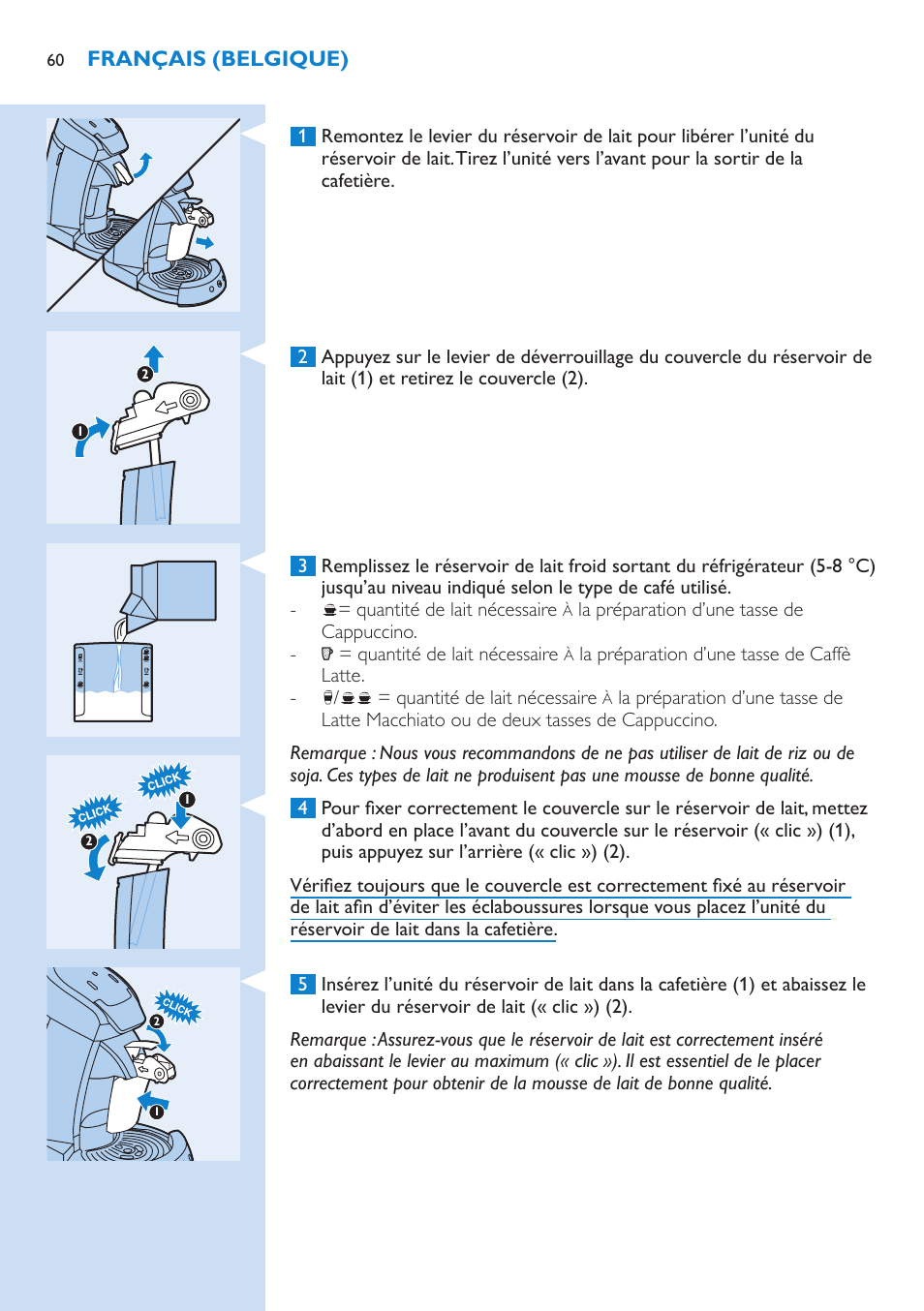 Philips SENSEO® Latte Select Kaffeepadmaschine User Manual | Page 60 / 102