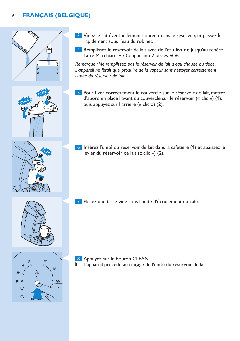 Philips SENSEO® Latte Select Kaffeepadmaschine User Manual | Page 64 / 102