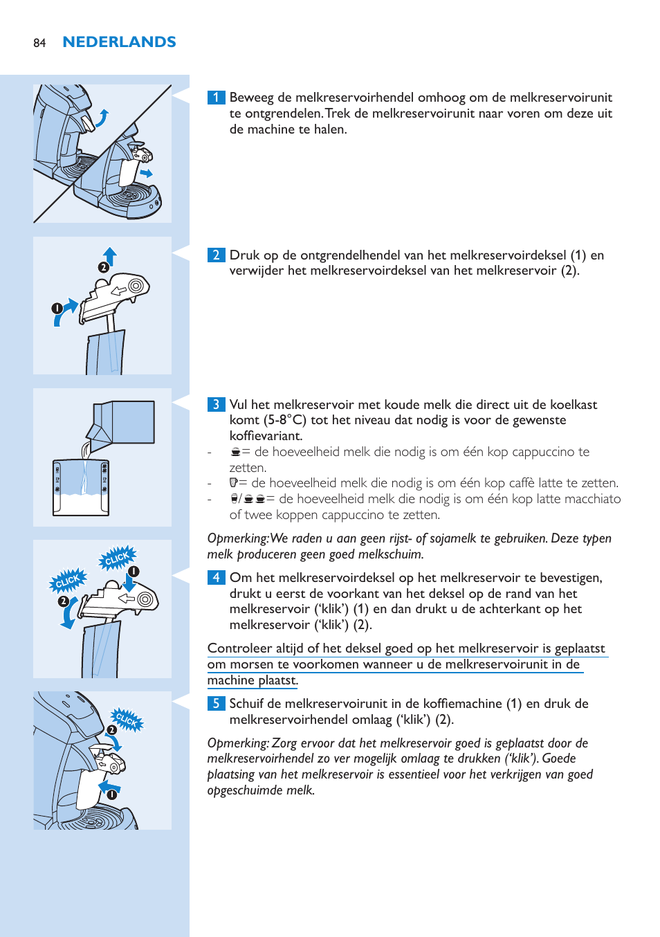 Philips SENSEO® Latte Select Kaffeepadmaschine User Manual | Page 84 / 102