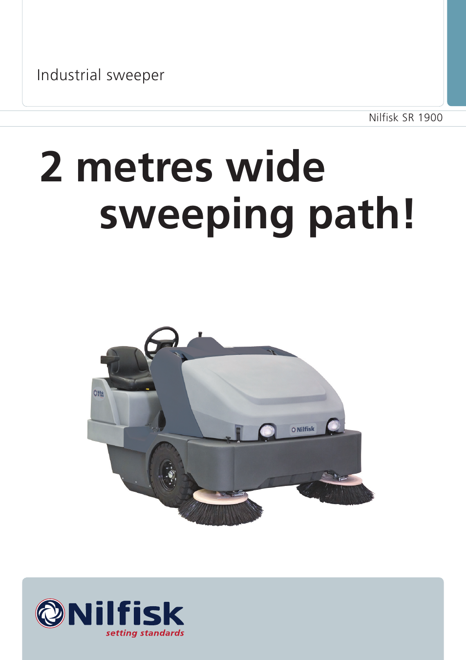 2 metres wide sweeping path | Nilfisk-ALTO SR 1900 LPG User Manual | Page 2 / 4