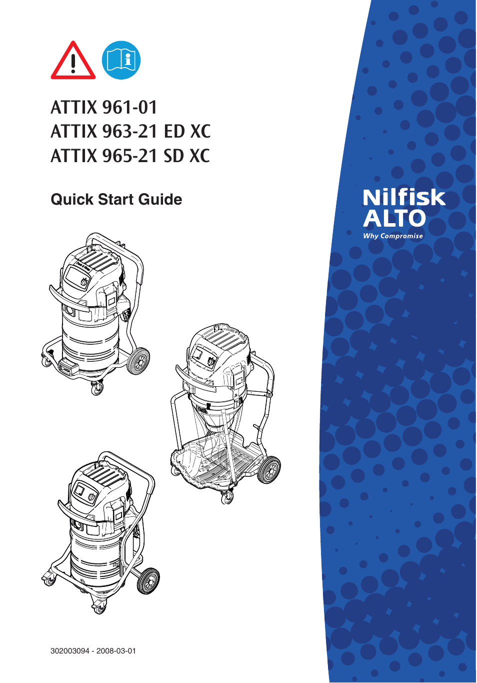 Nilfisk-ALTO 961-01 User Manual | 105 pages