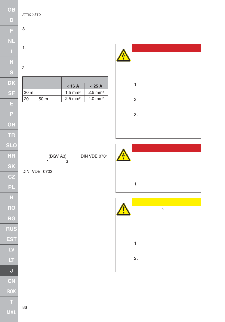 Nilfisk-ALTO 961-01 User Manual | Page 86 / 105