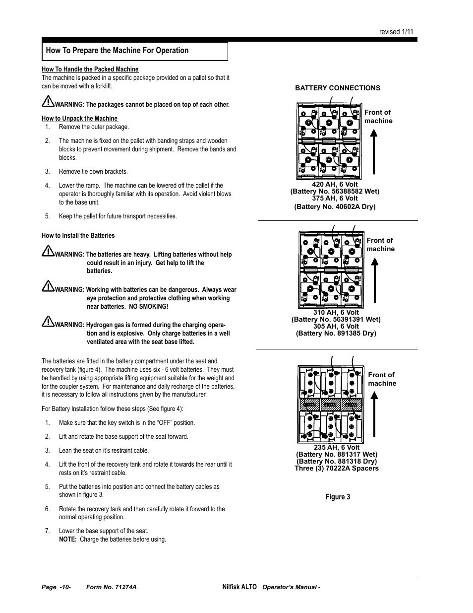 Nilfisk-ALTO SCRUBTEC 571 User Manual | Page 10 / 76