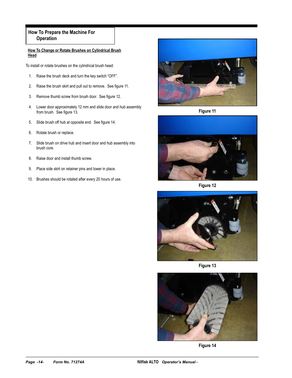 Nilfisk-ALTO SCRUBTEC 571 User Manual | Page 14 / 76