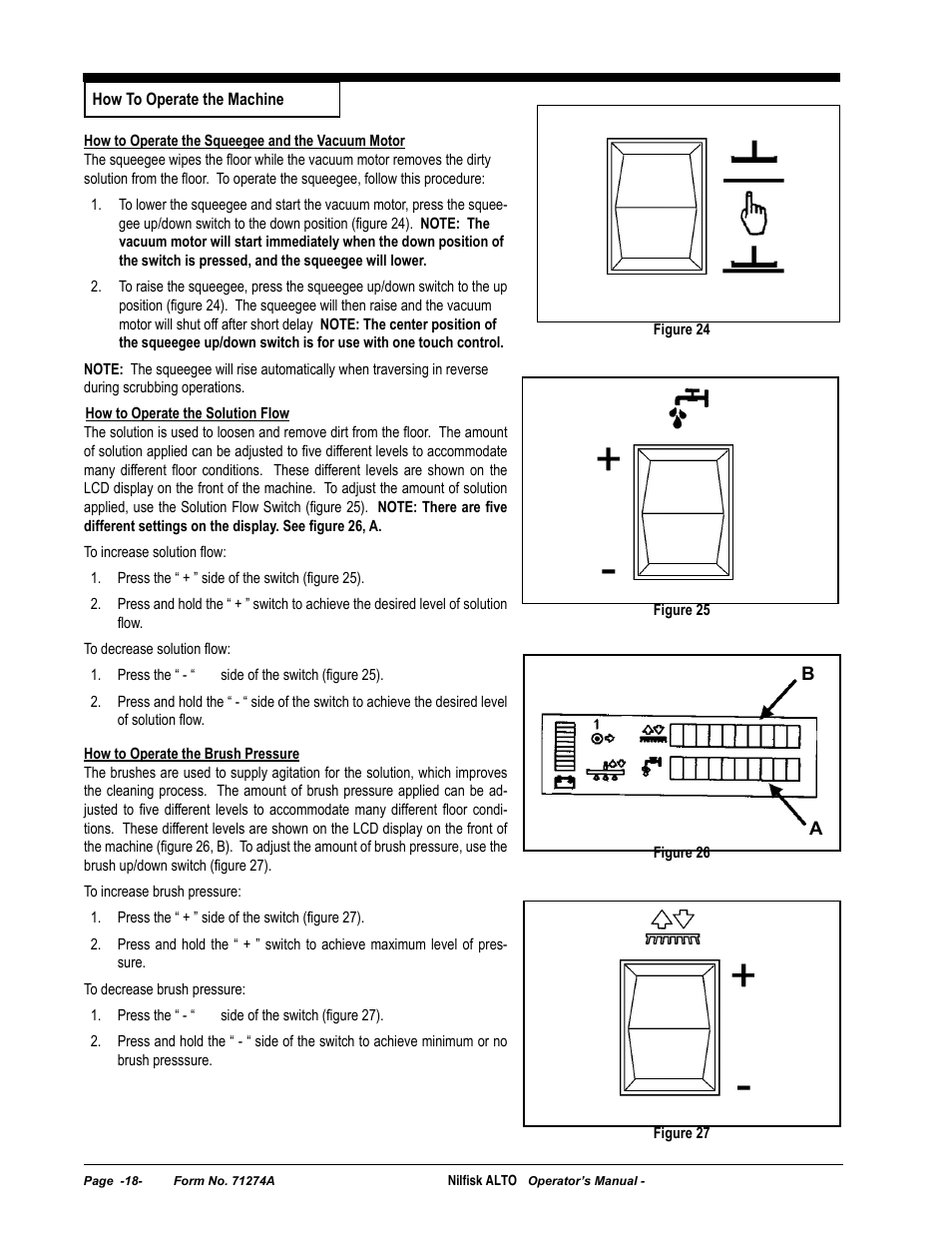 Nilfisk-ALTO SCRUBTEC 571 User Manual | Page 18 / 76