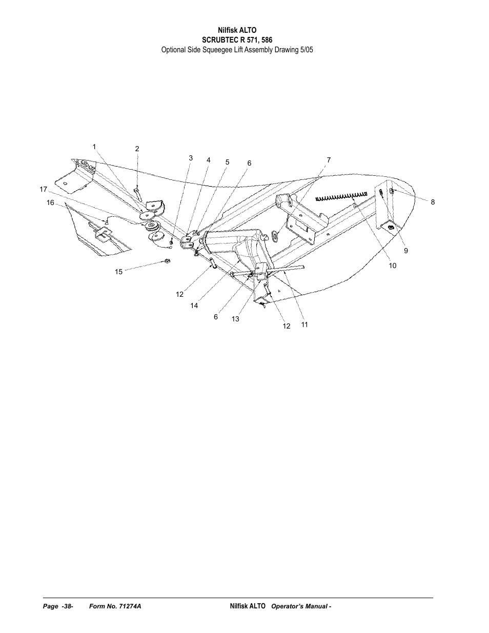 Nilfisk-ALTO SCRUBTEC 571 User Manual | Page 38 / 76