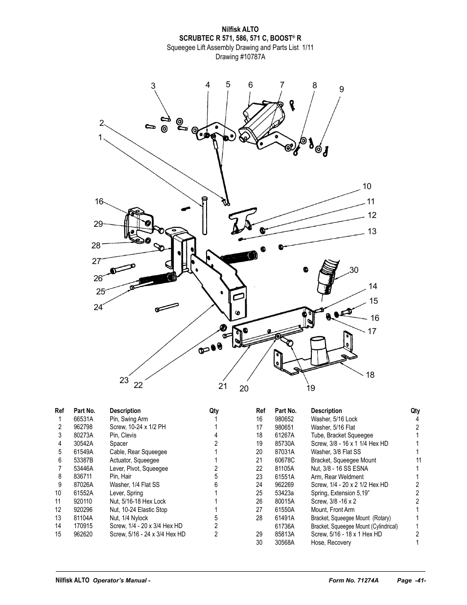 Nilfisk-ALTO SCRUBTEC 571 User Manual | Page 41 / 76