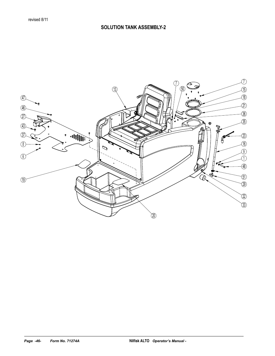 Nilfisk-ALTO SCRUBTEC 571 User Manual | Page 46 / 76