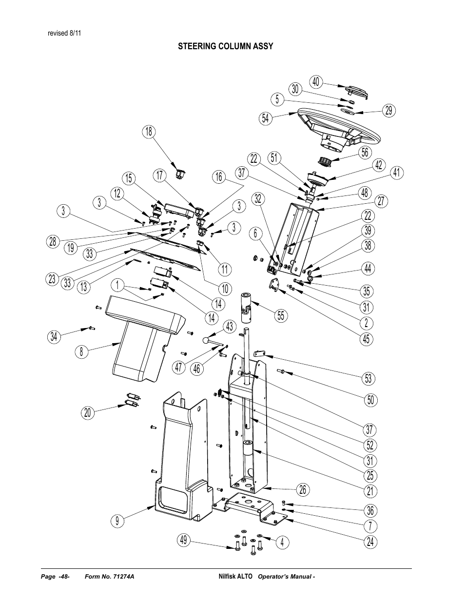Nilfisk-ALTO SCRUBTEC 571 User Manual | Page 48 / 76