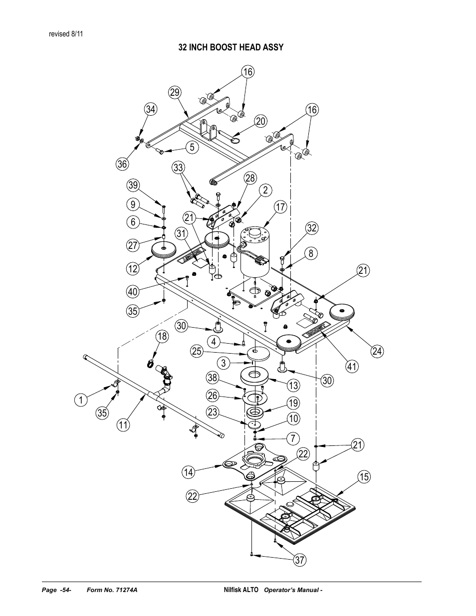 Nilfisk-ALTO SCRUBTEC 571 User Manual | Page 54 / 76