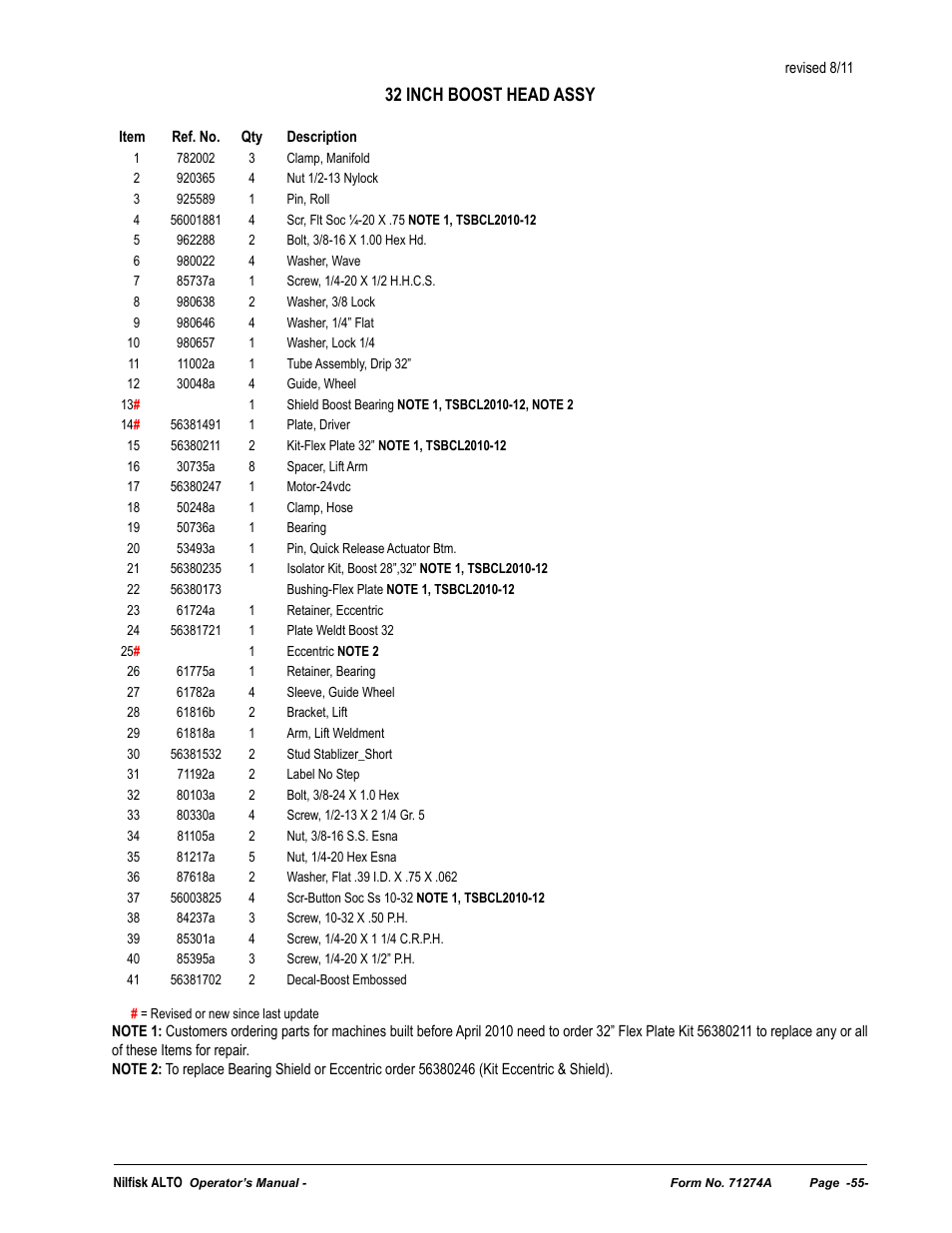 Nilfisk-ALTO SCRUBTEC 571 User Manual | Page 55 / 76