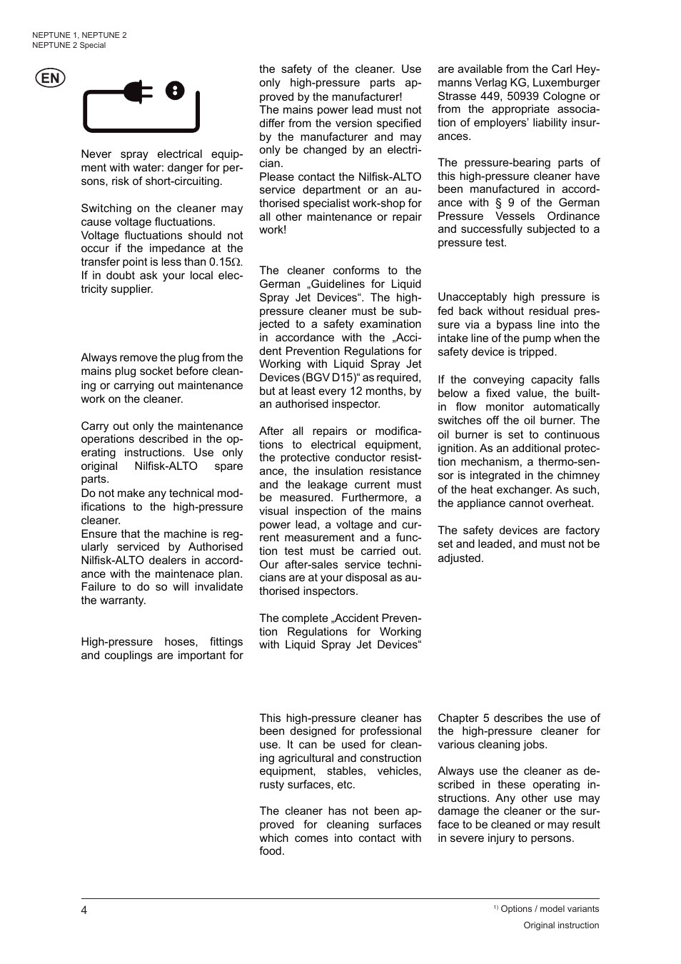 2 description | Nilfisk-ALTO NEPTUNE 1 User Manual | Page 6 / 22