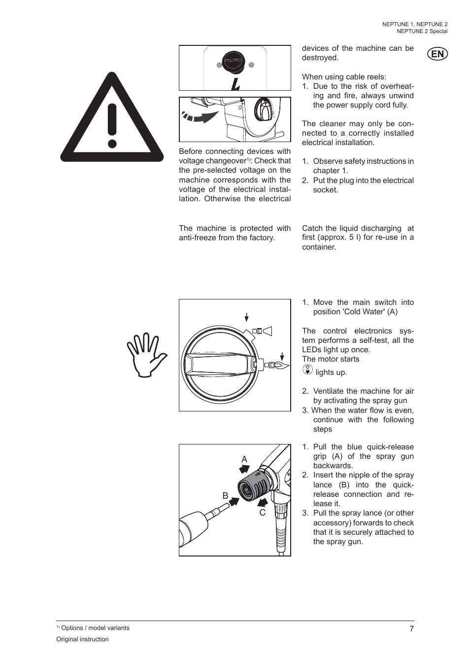 4 control / operation | Nilfisk-ALTO NEPTUNE 1 User Manual | Page 9 / 22