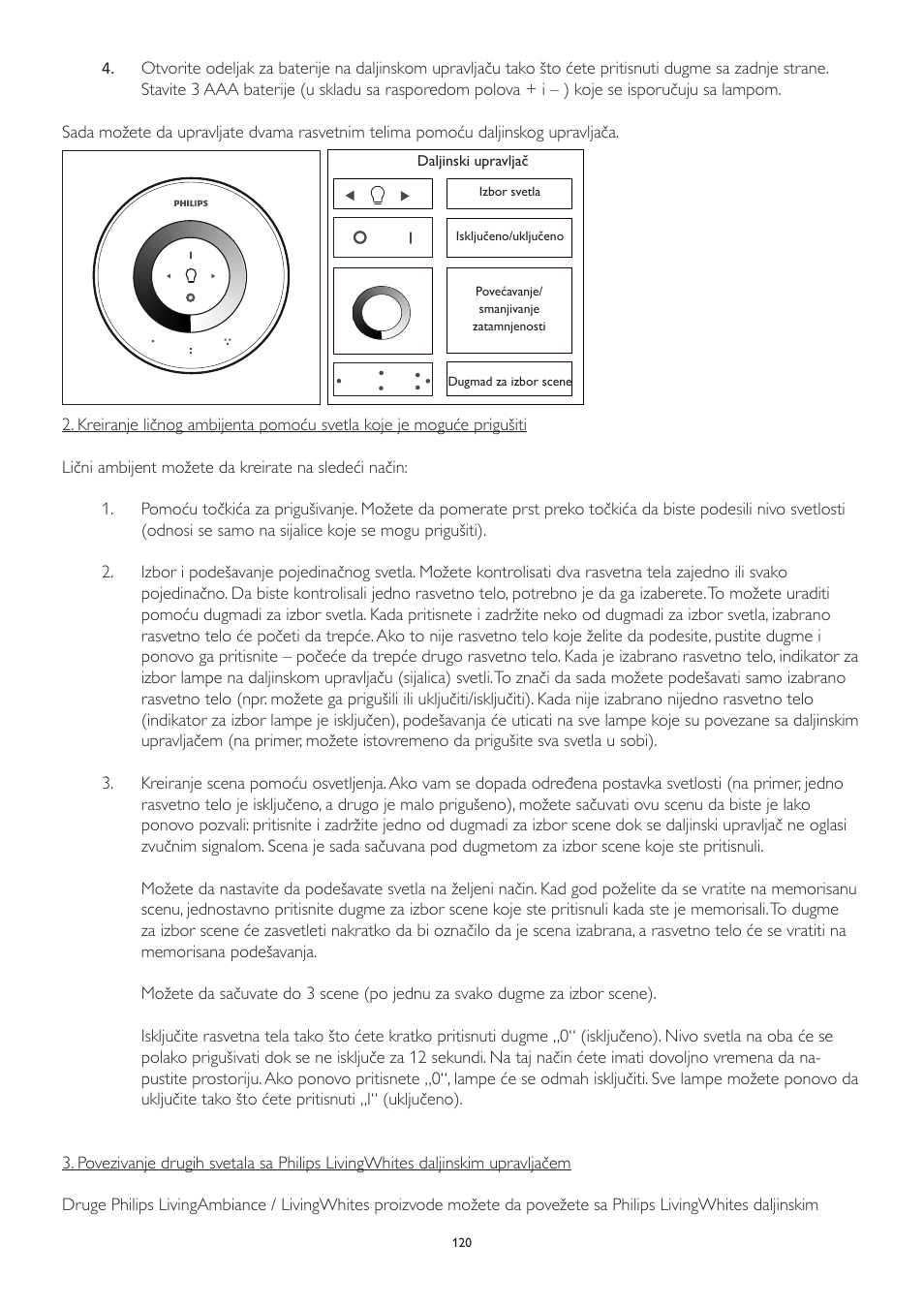 Philips LivingWhites Leuchten-Adapter Starter-Set User Manual | Page 120 / 128