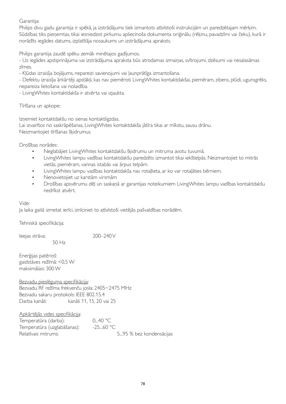 Philips LivingWhites Leuchten-Adapter Starter-Set User Manual | Page 78 / 128