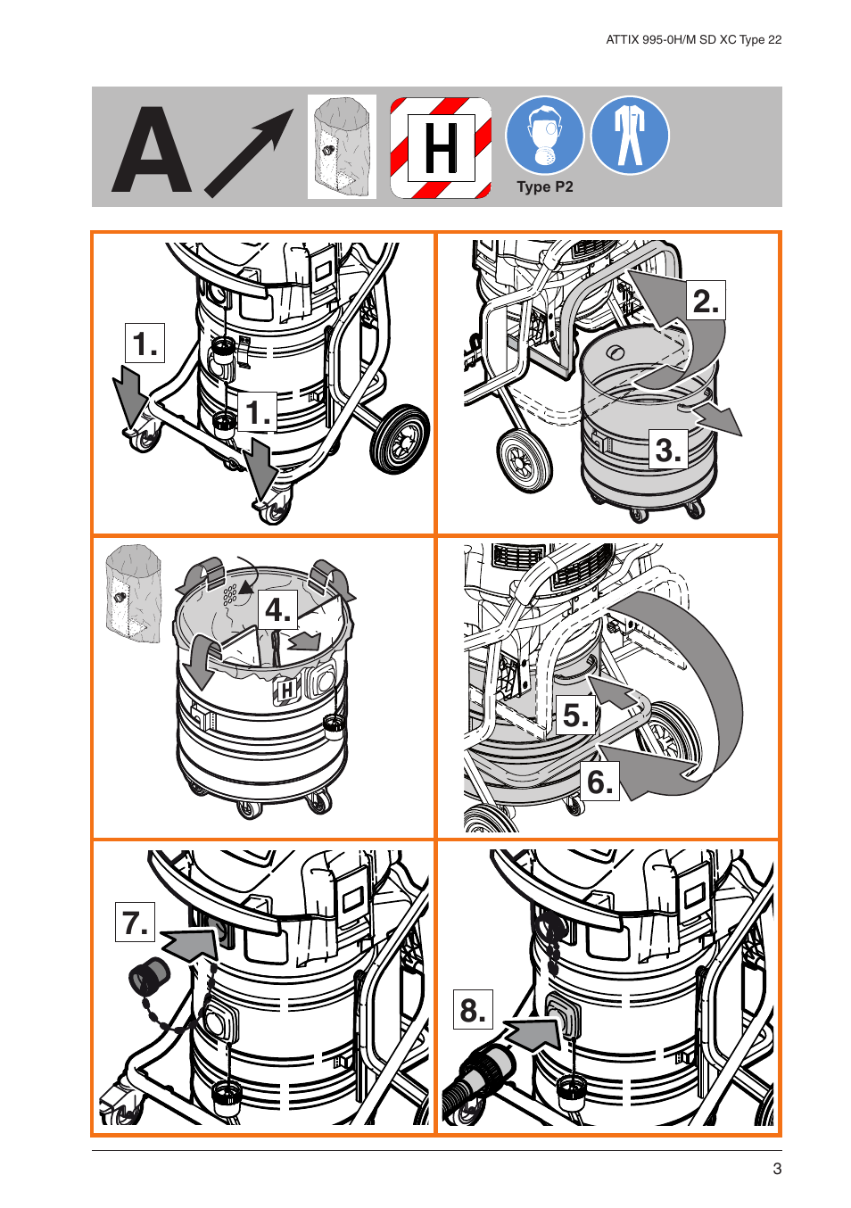 Nilfisk-ALTO M SD XC Type 22 User Manual | Page 3 / 40