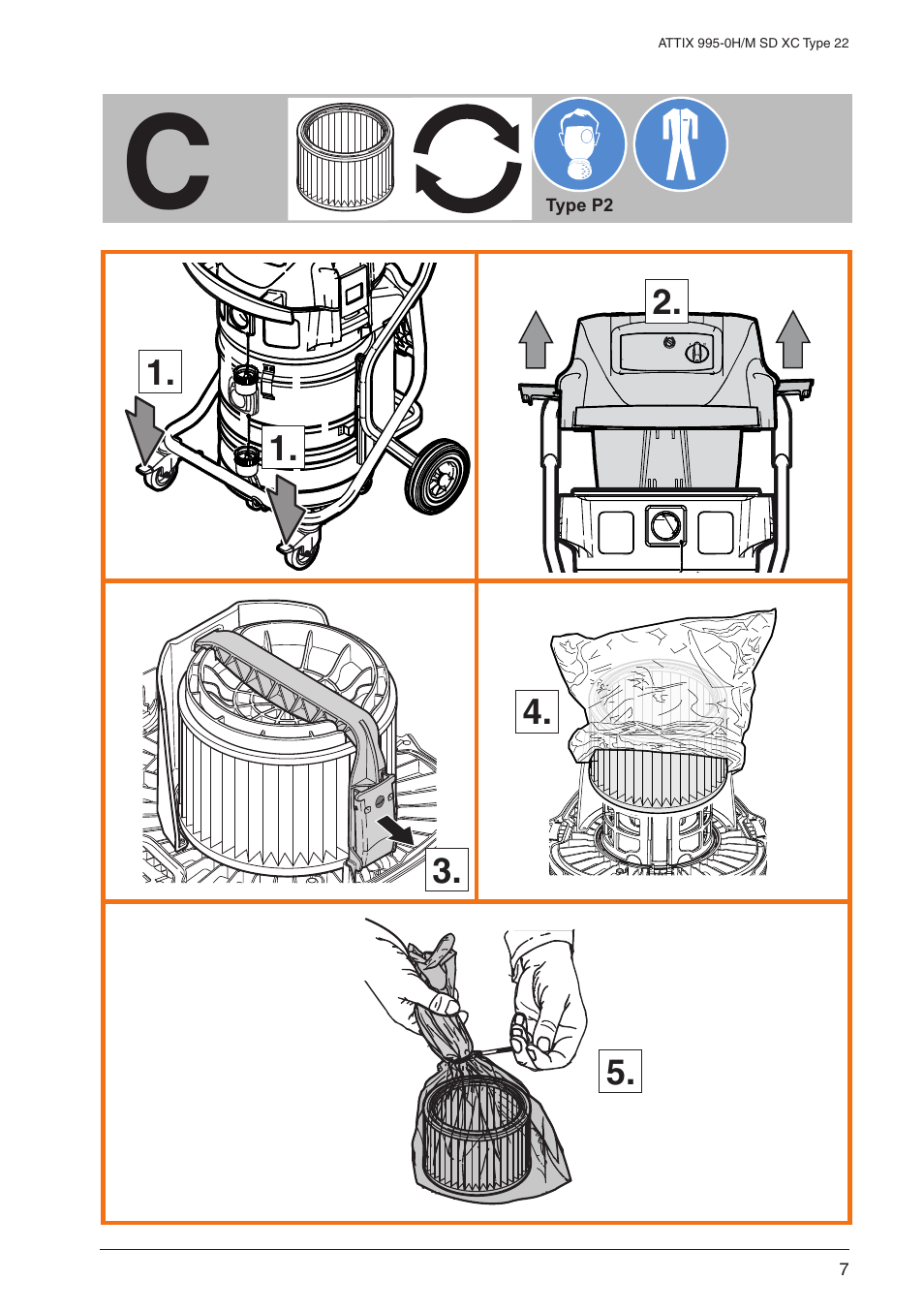 Nilfisk-ALTO M SD XC Type 22 User Manual | Page 7 / 40