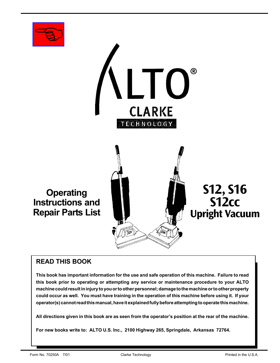 Nilfisk-ALTO S12 User Manual | 22 pages