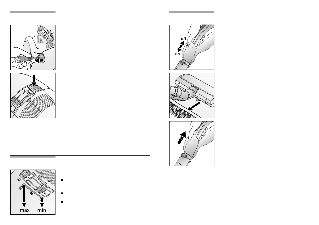 Max min | Nilfisk-ALTO BSG81 User Manual | Page 17 / 39