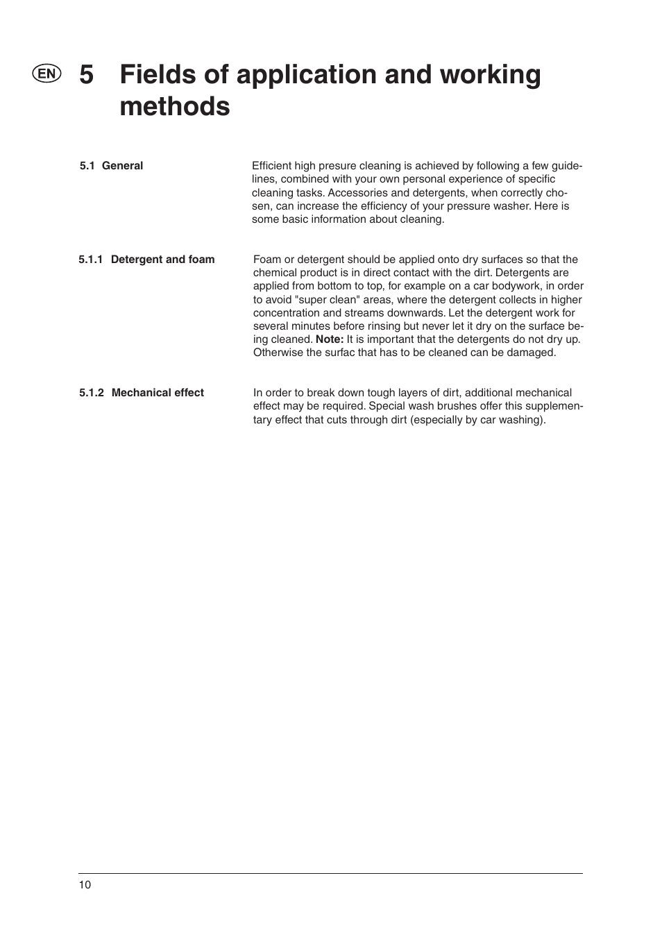 5 fields of application and working methods | Nilfisk-ALTO E 140.2 User Manual | Page 9 / 18