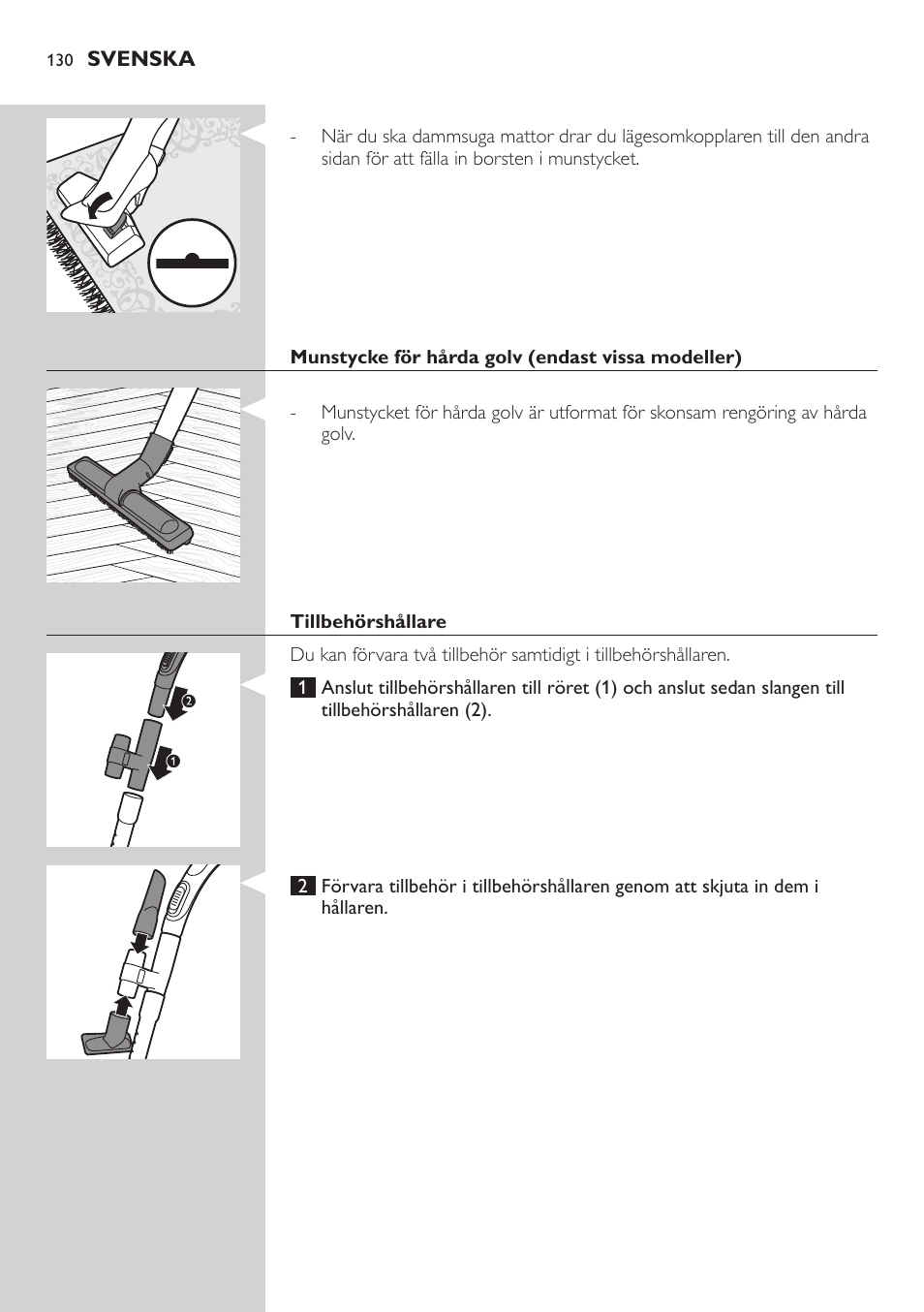 Philips EasyLife Staubsauger mit Beutel User Manual | Page 130 / 150