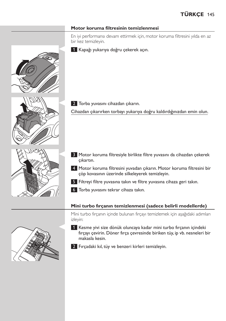 Philips EasyLife Staubsauger mit Beutel User Manual | Page 145 / 150
