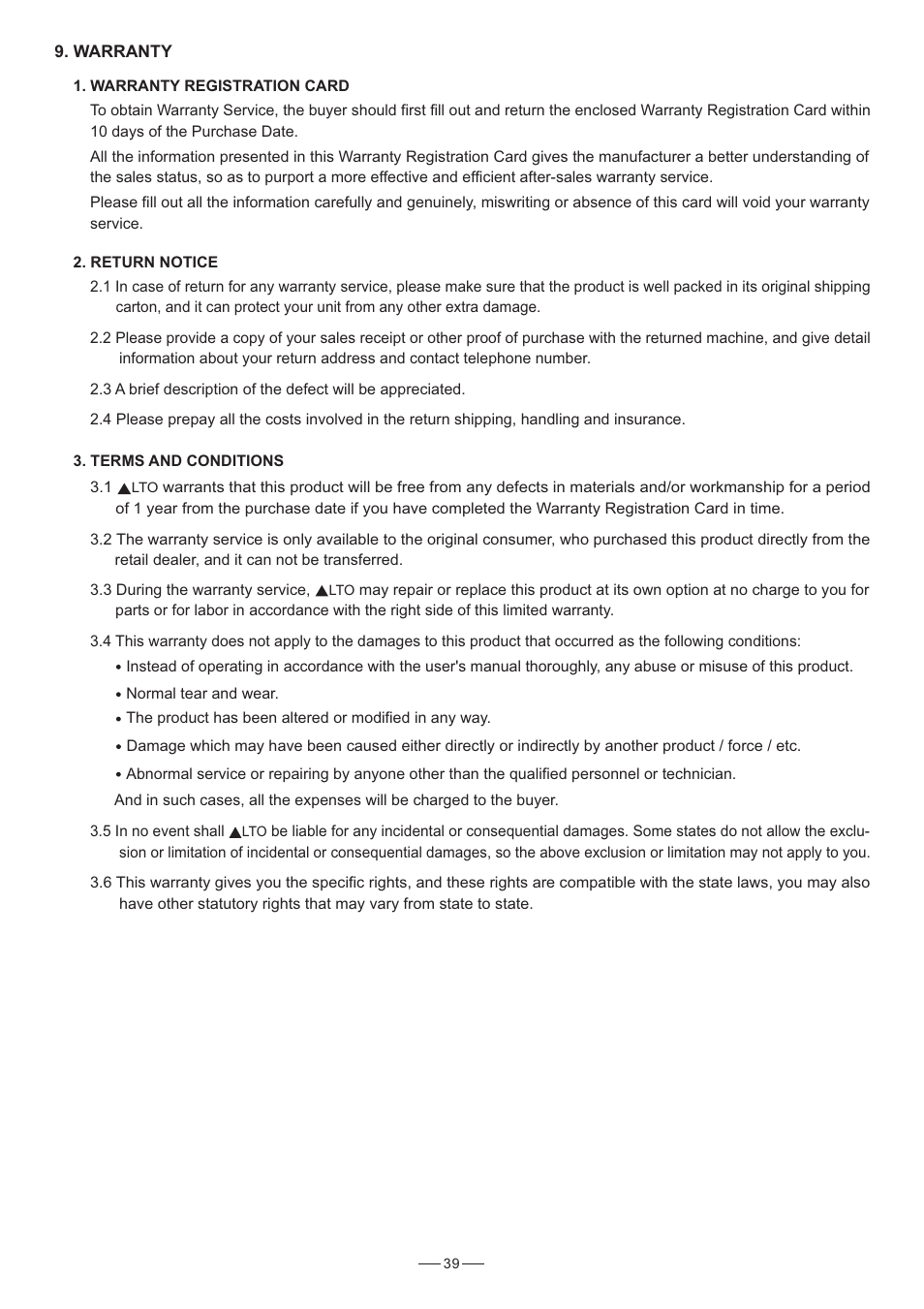 Nilfisk-ALTO 3.4 User Manual | Page 40 / 41