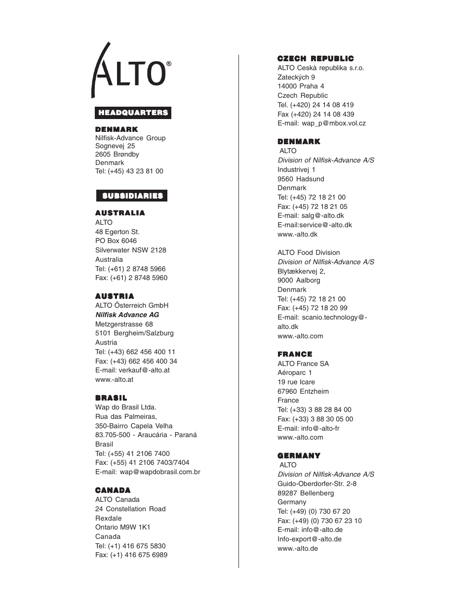 Nilfisk-ALTO 748 L User Manual | Page 60 / 62