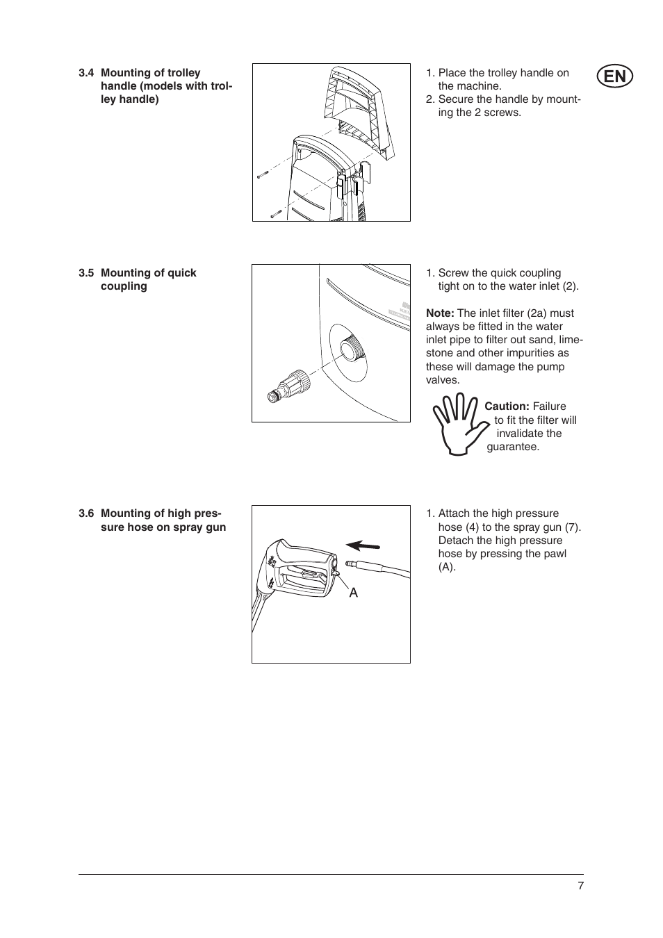 Nilfisk-ALTO Nilfisk C 100.4 User Manual | Page 7 / 18