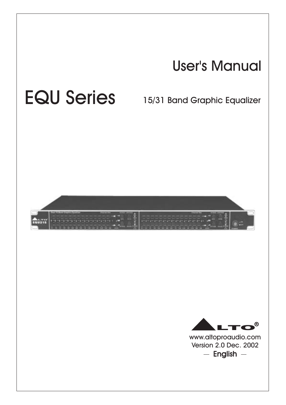 Nilfisk-ALTO EQU Series User Manual | 15 pages