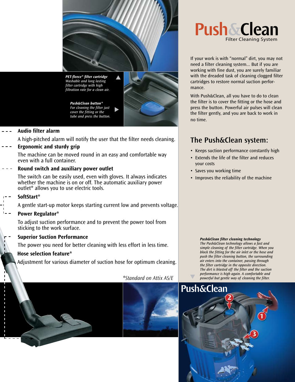 The push&clean system | Nilfisk-ALTO Alto Attix Series User Manual | Page 3 / 12
