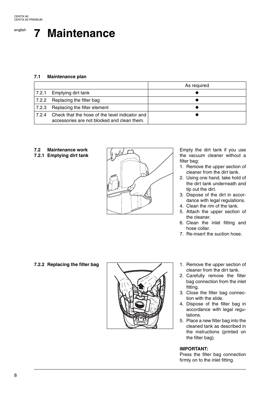 7 maintenance | Nilfisk-ALTO 20 User Manual | Page 26 / 49