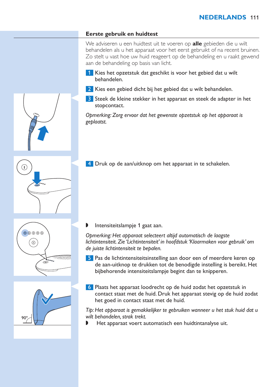 Philips Lumea IPL Haarentfernungssystem User Manual | Page 111 / 146