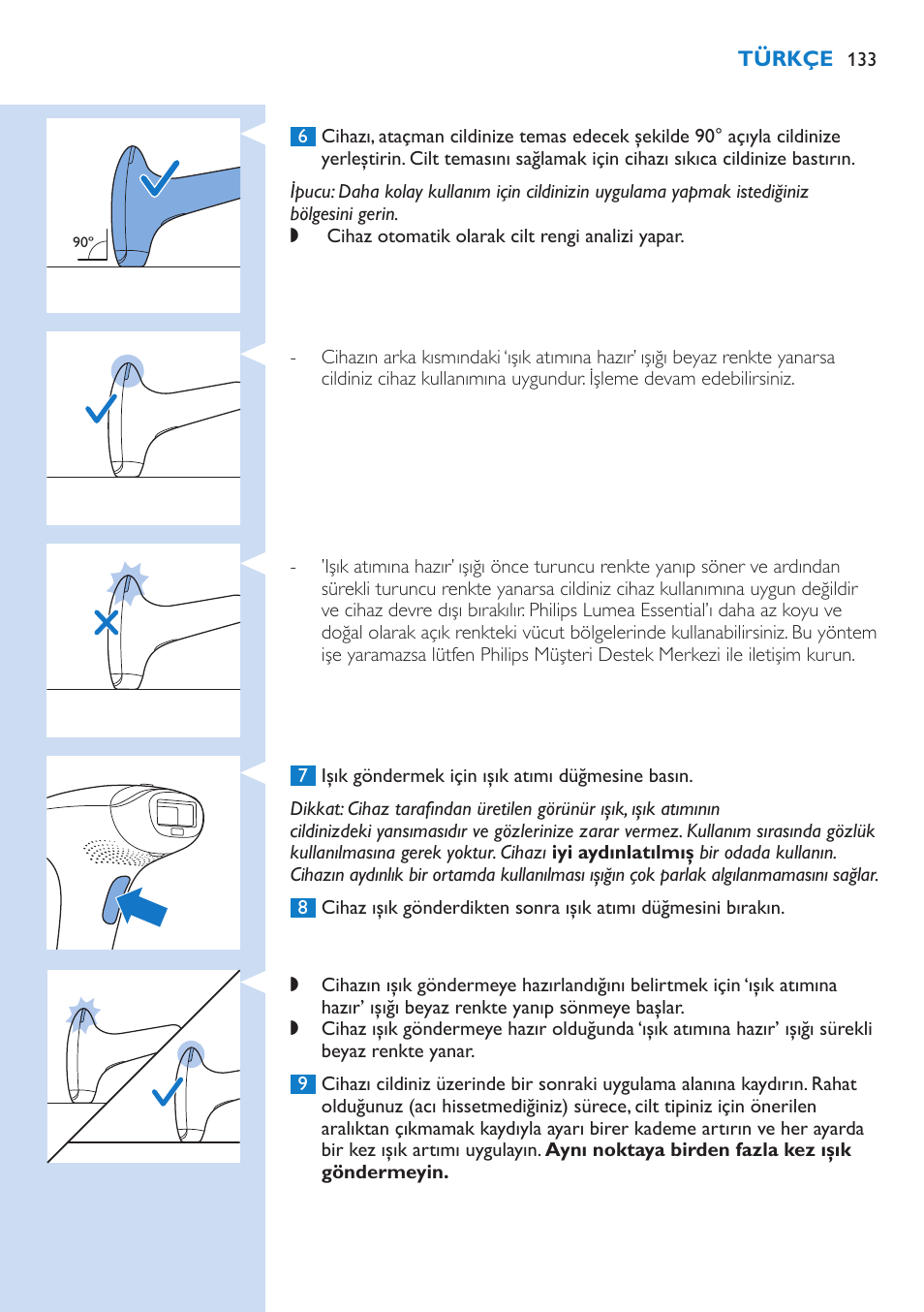 Philips Lumea IPL Haarentfernungssystem User Manual | Page 133 / 146