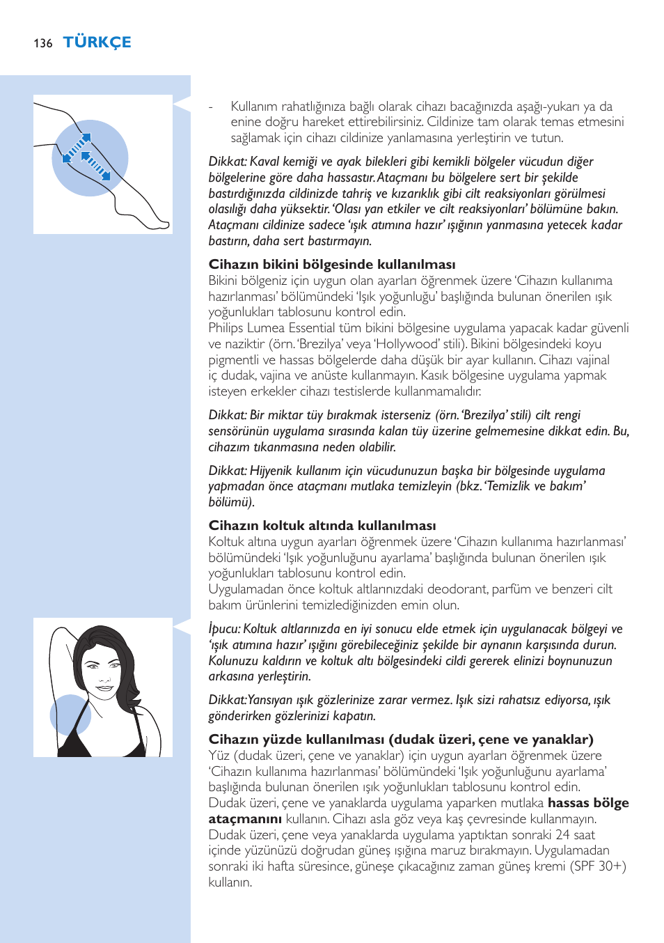 Philips Lumea IPL Haarentfernungssystem User Manual | Page 136 / 146