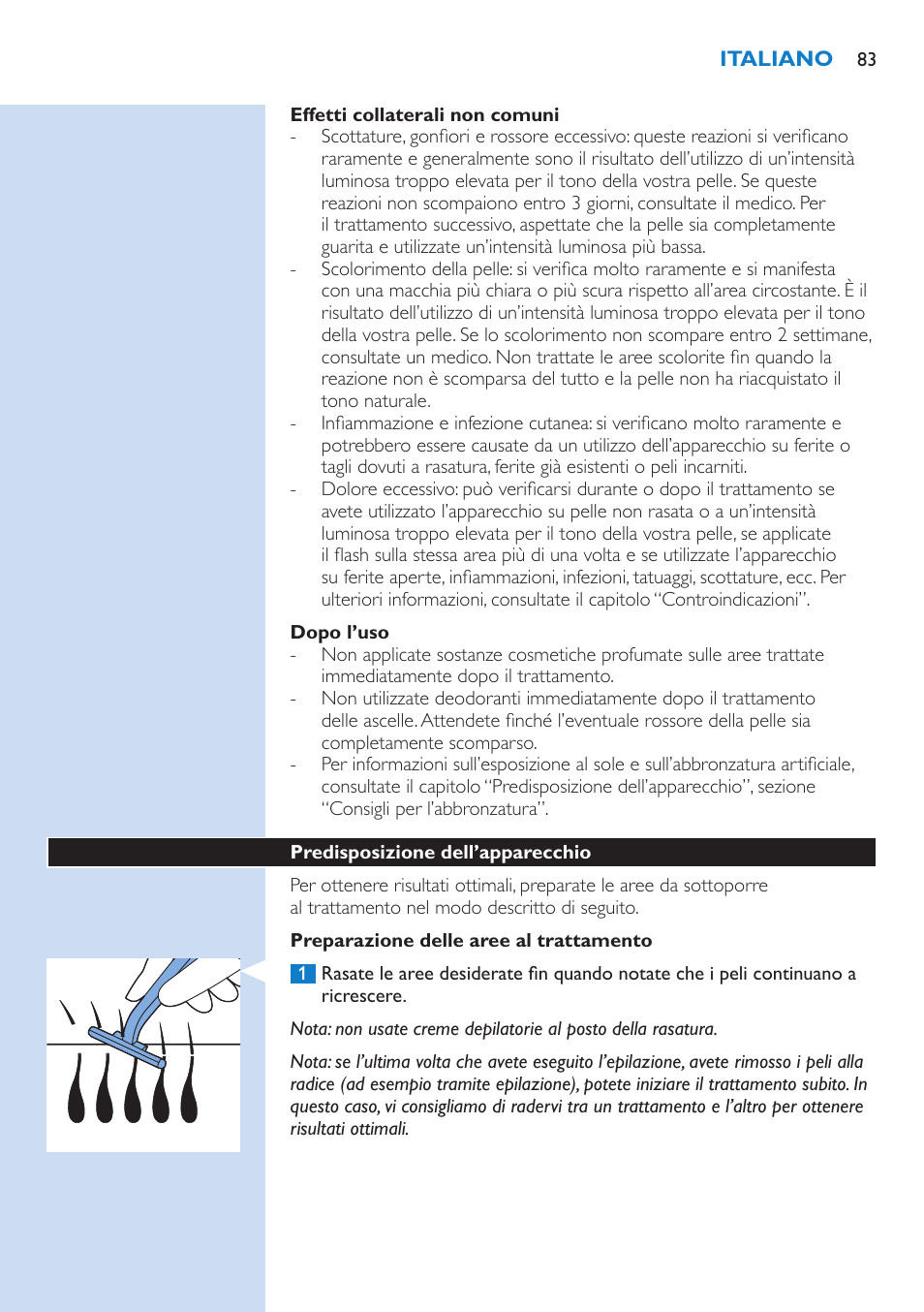 Philips Lumea IPL Haarentfernungssystem User Manual | Page 83 / 146