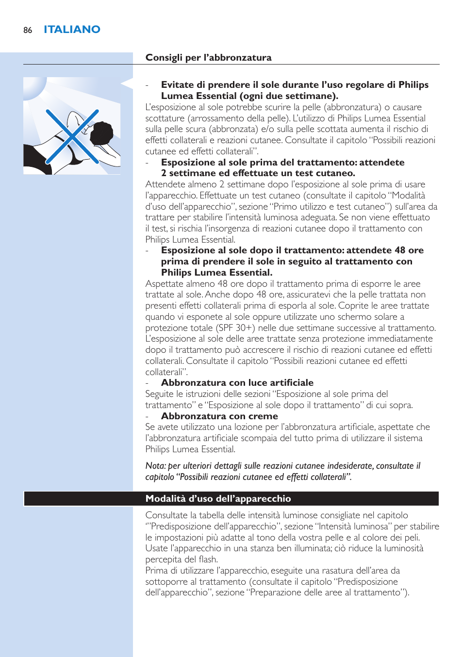 Philips Lumea IPL Haarentfernungssystem User Manual | Page 86 / 146