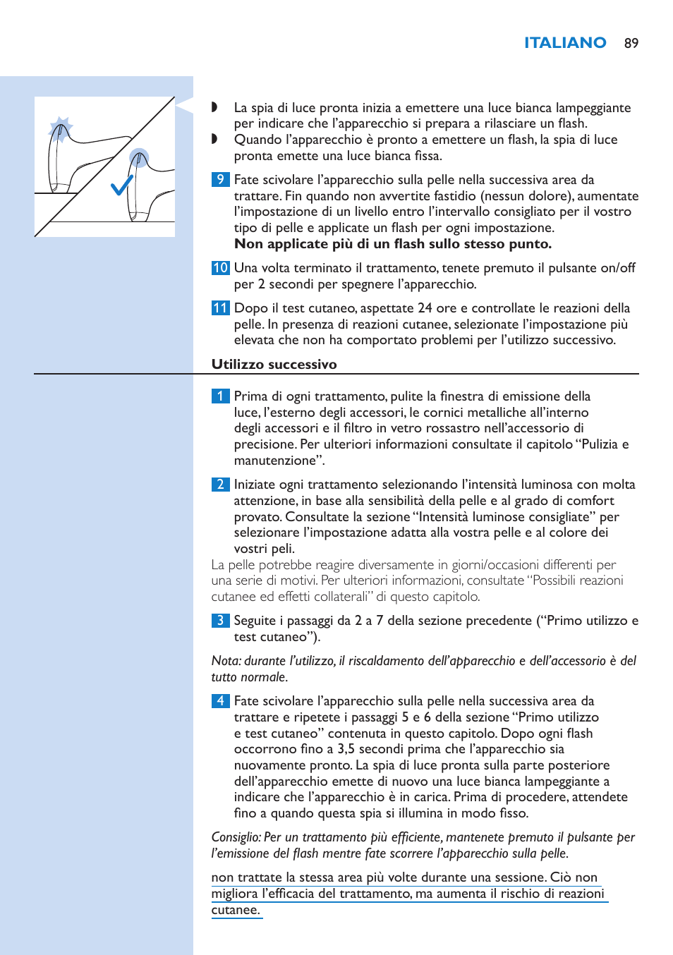 Philips Lumea IPL Haarentfernungssystem User Manual | Page 89 / 146