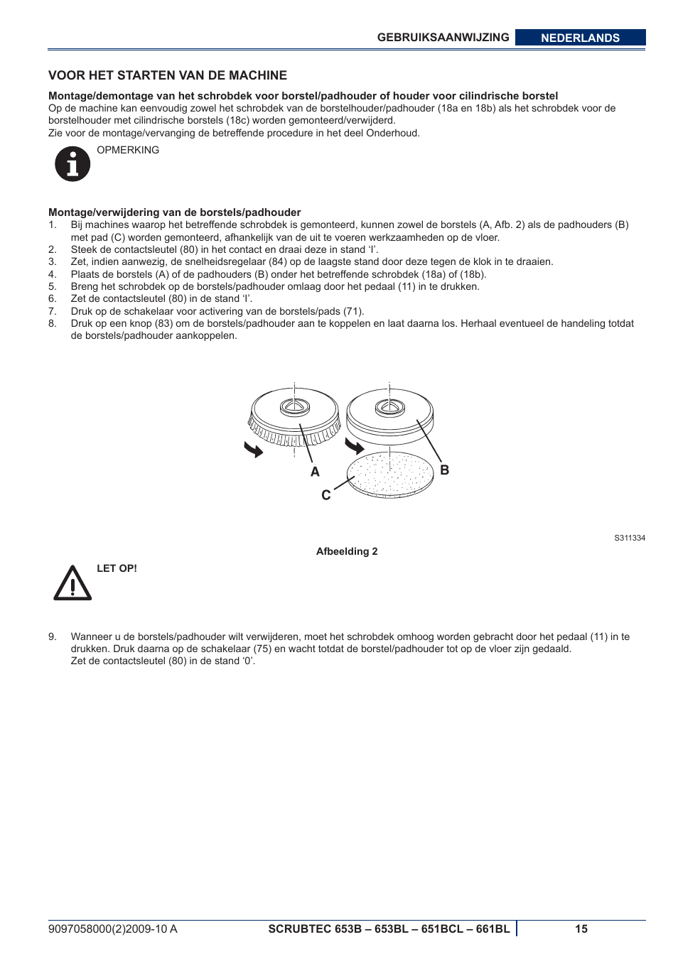 Nilfisk-ALTO SCRUBTEC 651BCL User Manual | Page 107 / 124