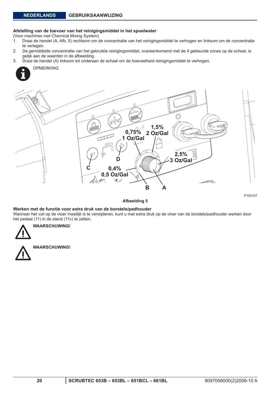 Nilfisk-ALTO SCRUBTEC 651BCL User Manual | Page 112 / 124