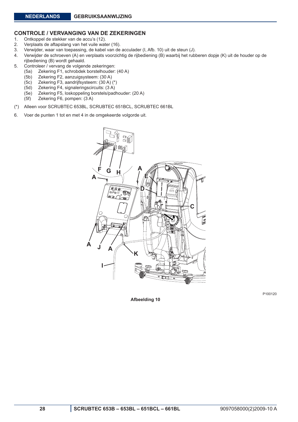 Nilfisk-ALTO SCRUBTEC 651BCL User Manual | Page 120 / 124