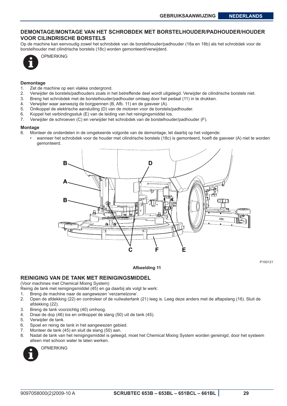 Nilfisk-ALTO SCRUBTEC 651BCL User Manual | Page 121 / 124