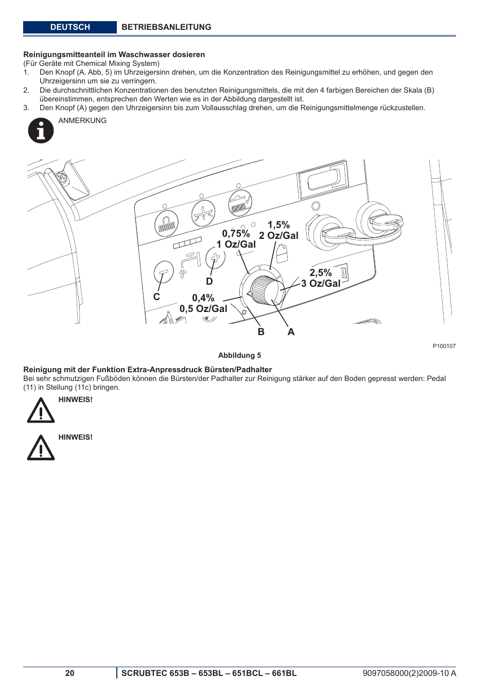 Nilfisk-ALTO SCRUBTEC 651BCL User Manual | Page 22 / 124