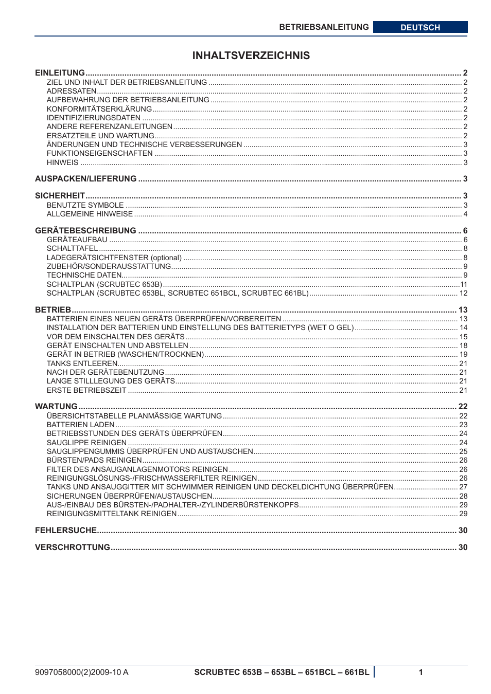 Nilfisk-ALTO SCRUBTEC 651BCL User Manual | Page 3 / 124