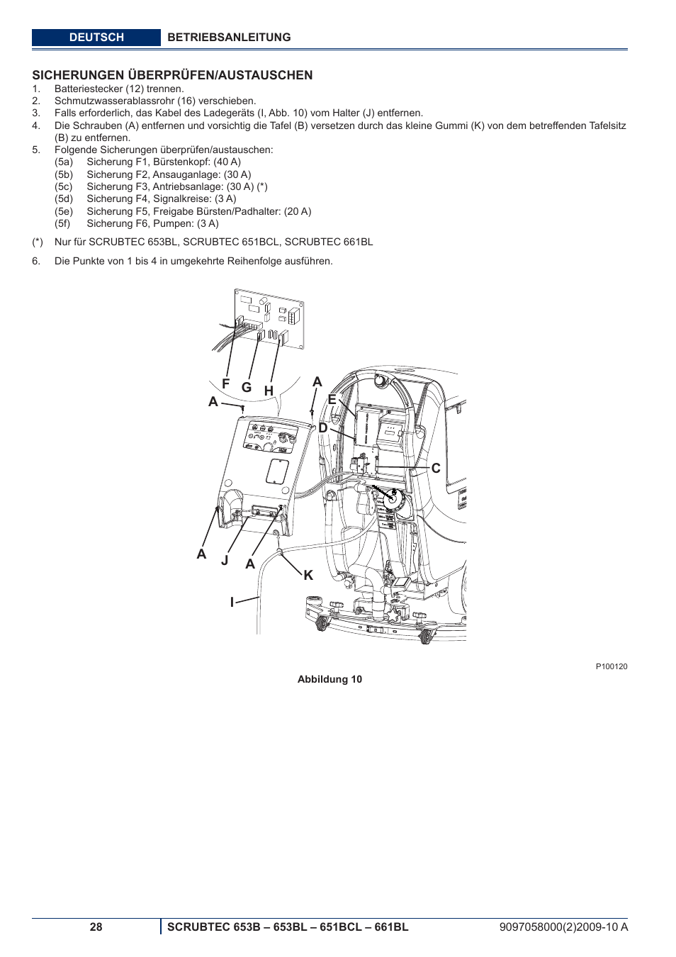 Nilfisk-ALTO SCRUBTEC 651BCL User Manual | Page 30 / 124