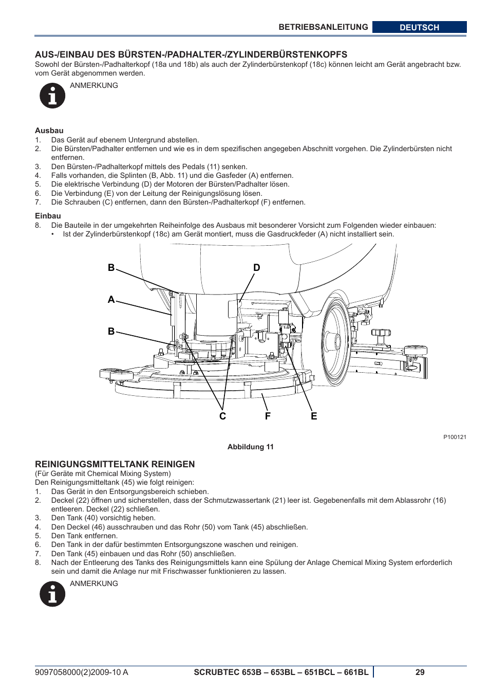 Nilfisk-ALTO SCRUBTEC 651BCL User Manual | Page 31 / 124