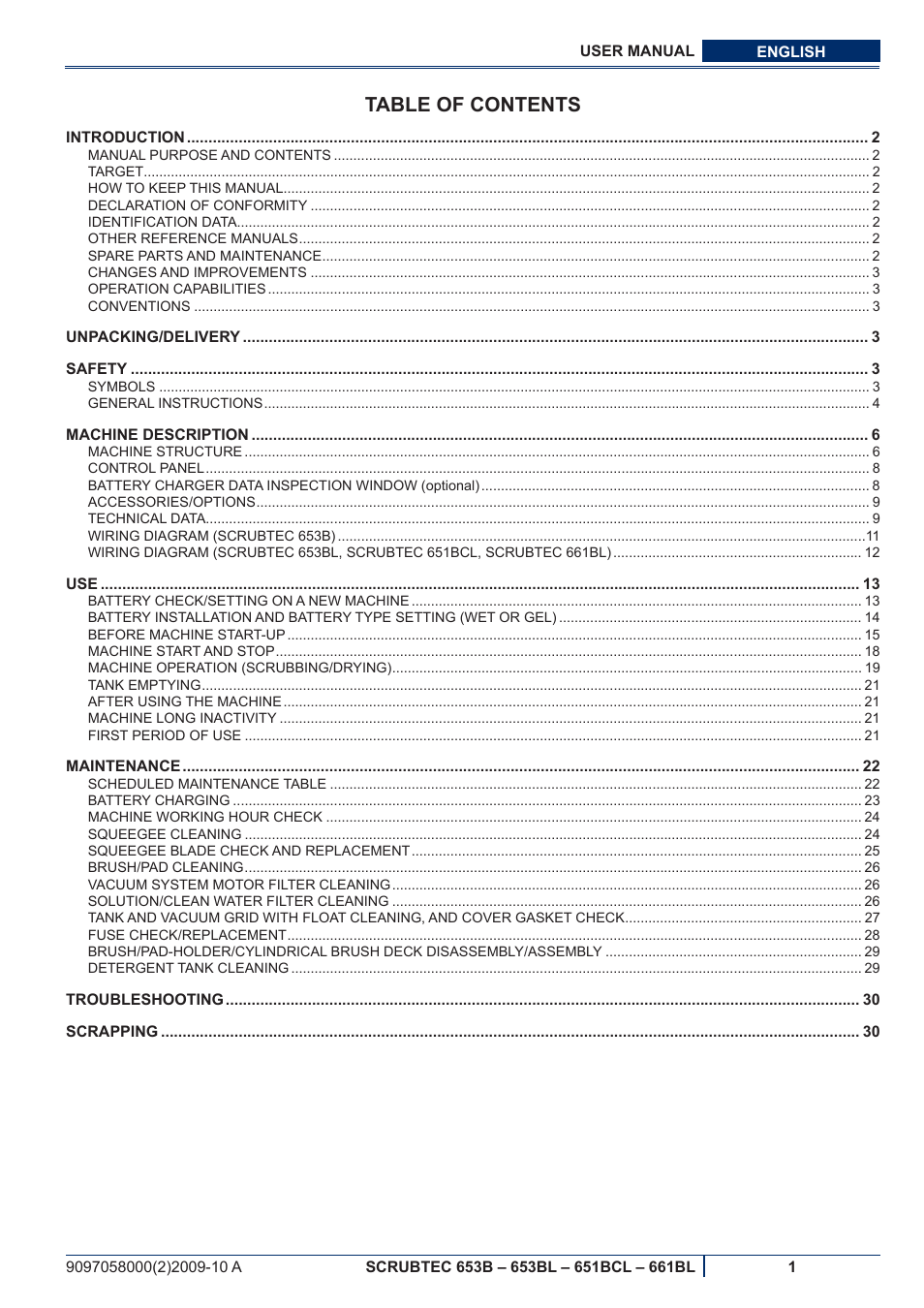 Nilfisk-ALTO SCRUBTEC 651BCL User Manual | Page 63 / 124