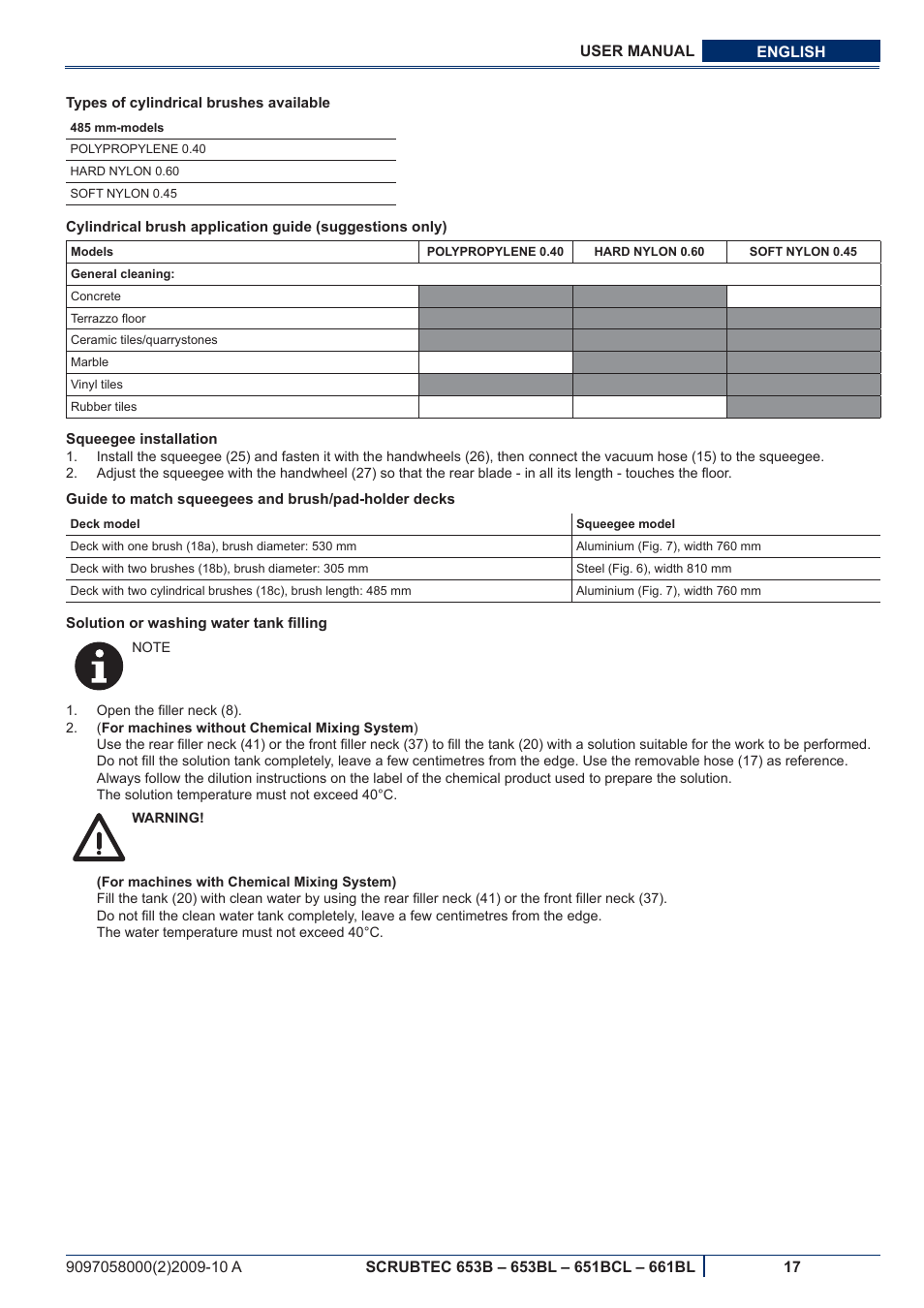 Nilfisk-ALTO SCRUBTEC 651BCL User Manual | Page 79 / 124